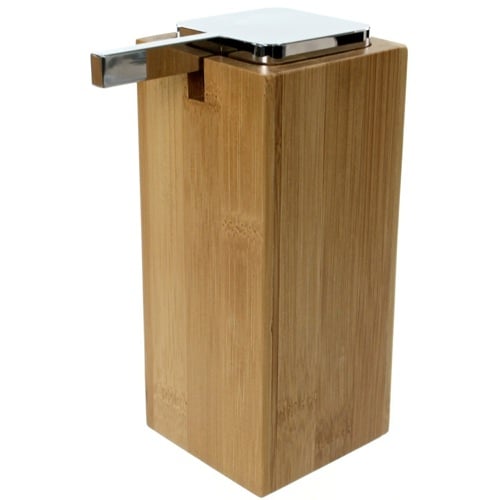 Soap Dispenser, Large, Wood, with Chrome Pump Soap Dispenser, Large, Wood, with Chrome Pump Gedy PO80-35